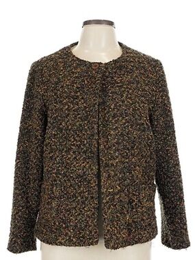 Requirements Multi-Tone Bouclé Jacket in Brown Blend